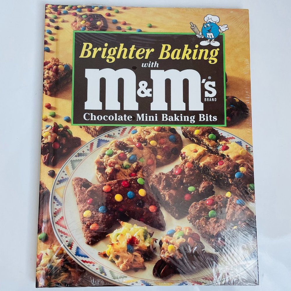 Brighter Baking with M&M’s Chocolate Mini Baking Bits NEW Sealed Vintage